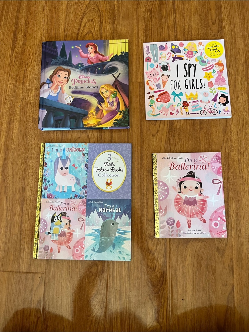 Girls Book Lot Disney Princess I Spy Ballerina Unicorn Golden Books - Picture 2 of 5